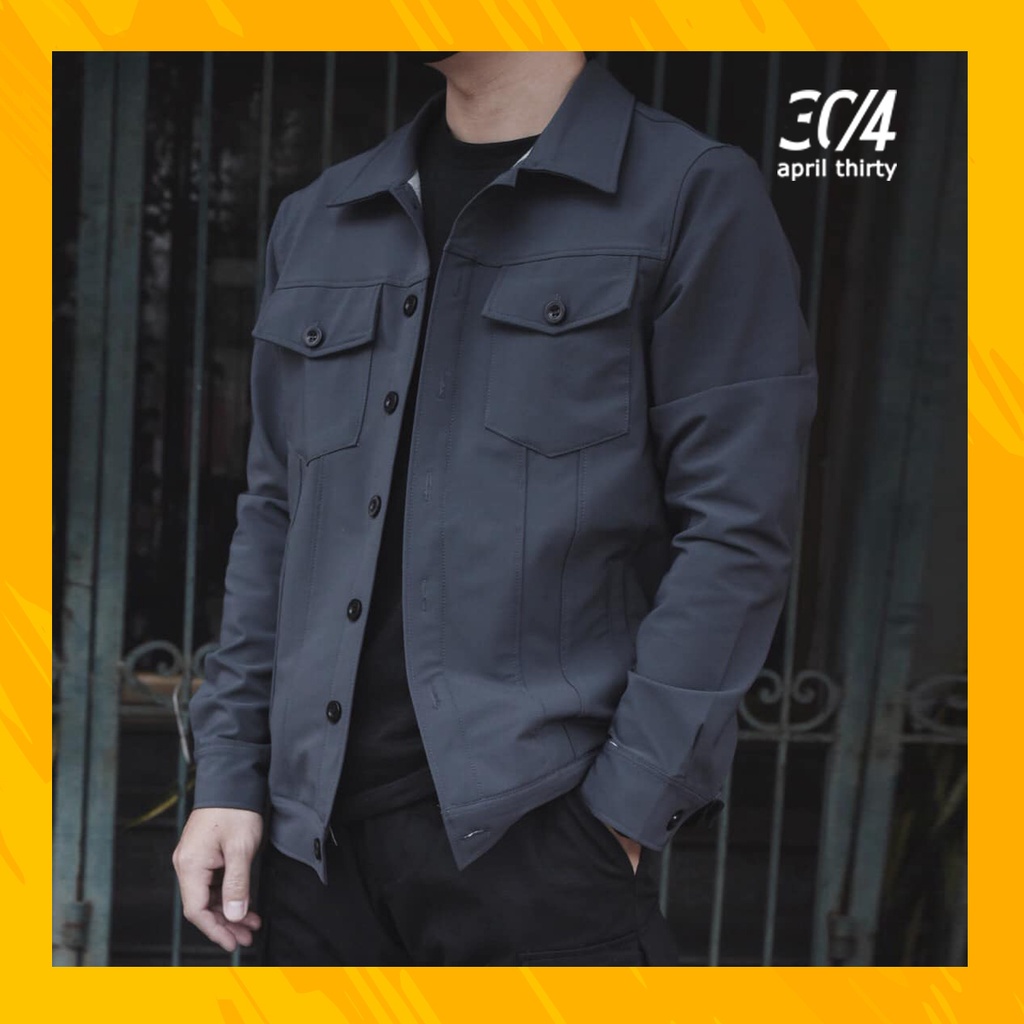 Áo khoác kaki màu sắc tối giản chất đẹp