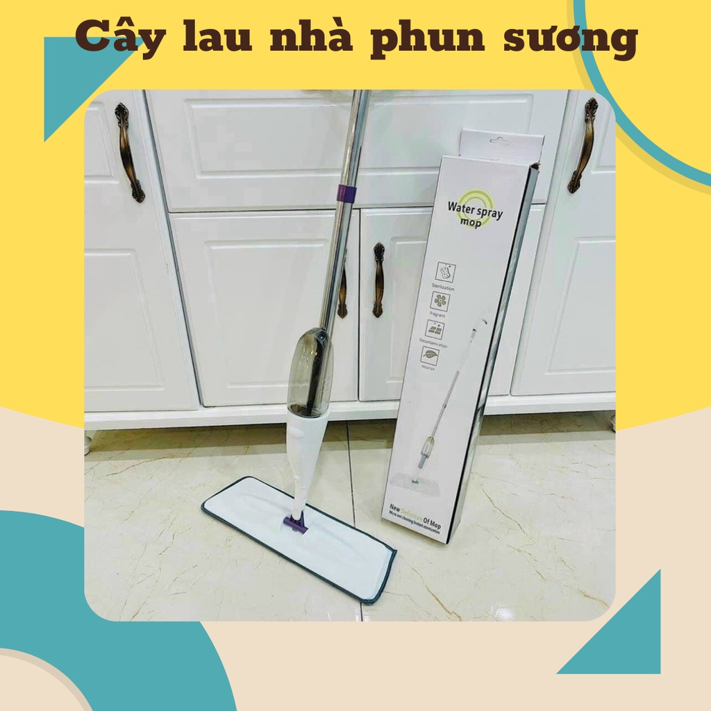 Cây lau nhà tự vắt thông minh phun sương BIiChan Shop, chổi lau nhà công nghiệp xiaomi đa năng xoay 360 độ