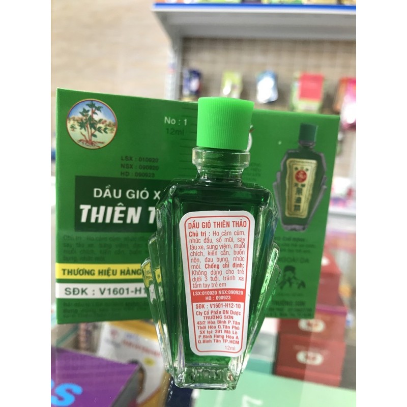 Dầu gió thiên thảo xanh 12ml