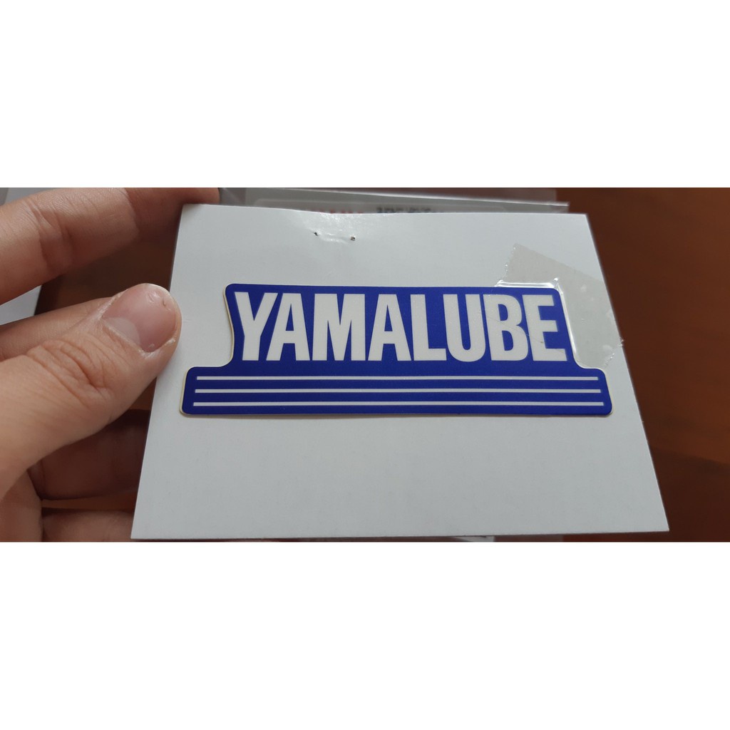 Tem chữ &quot;Yamalube&quot; zin chính hãng Yamaha - Xanh GP