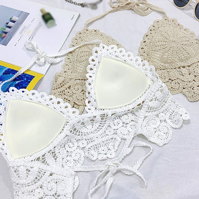 Áo Croptop Dệt Kim Hai Dây Họa Tiết Hoa Xinh Xắn Thời Trang Cho Nữ