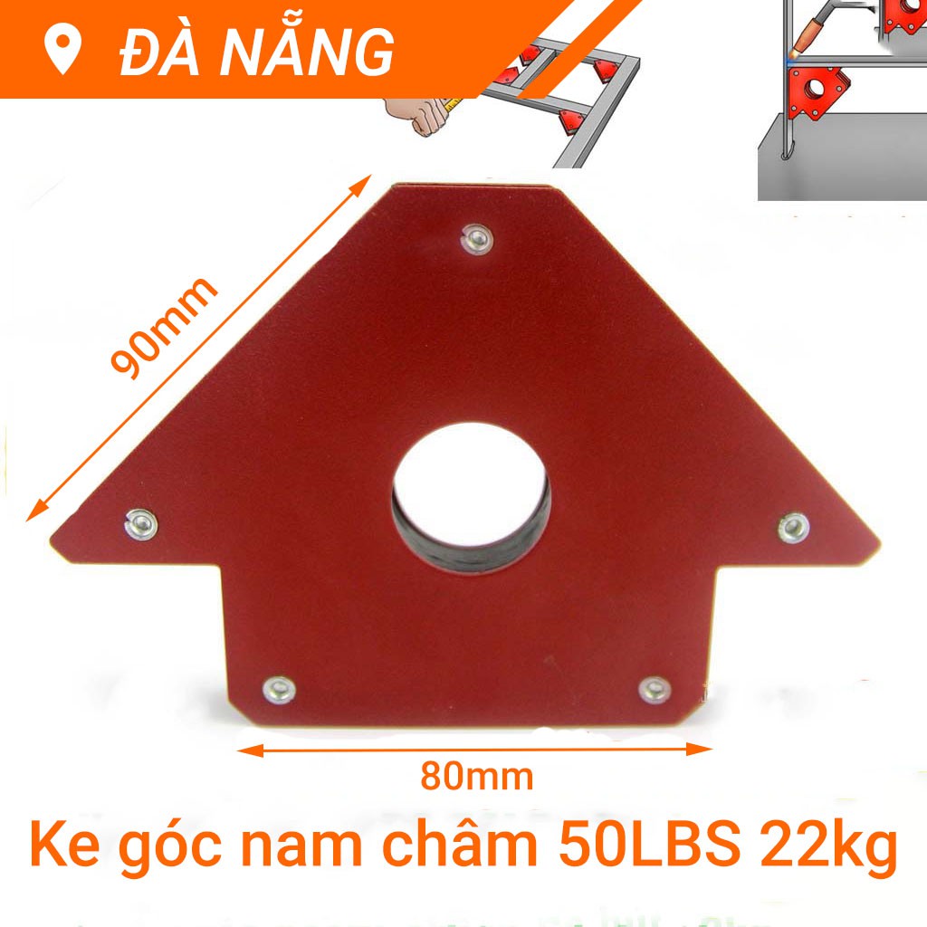 Bộ 2 ke góc hàn, góc vuông 50LBS - nam châm từ tính