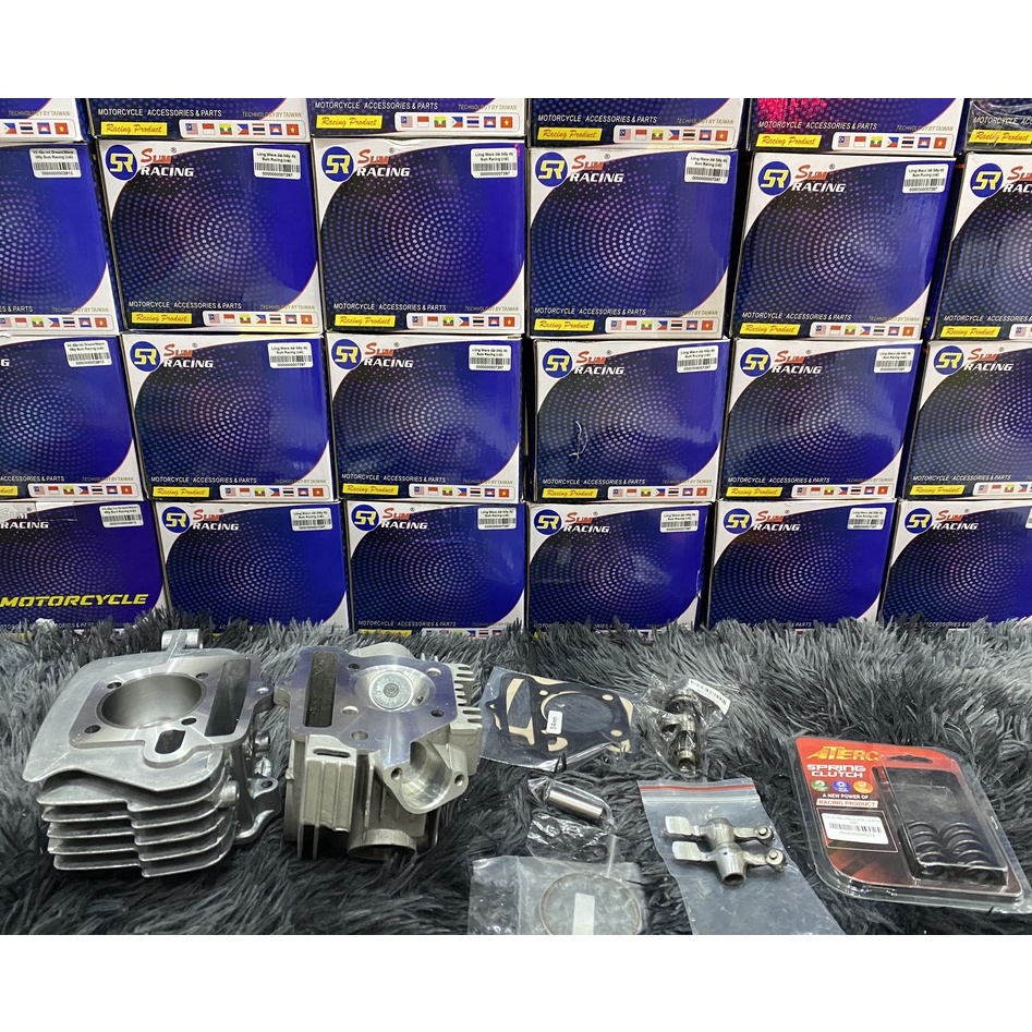 FULL Bộ đầu lòng Wave Trái 54mm dài 78  cho wave dream cup 67 Sirius 50 cc