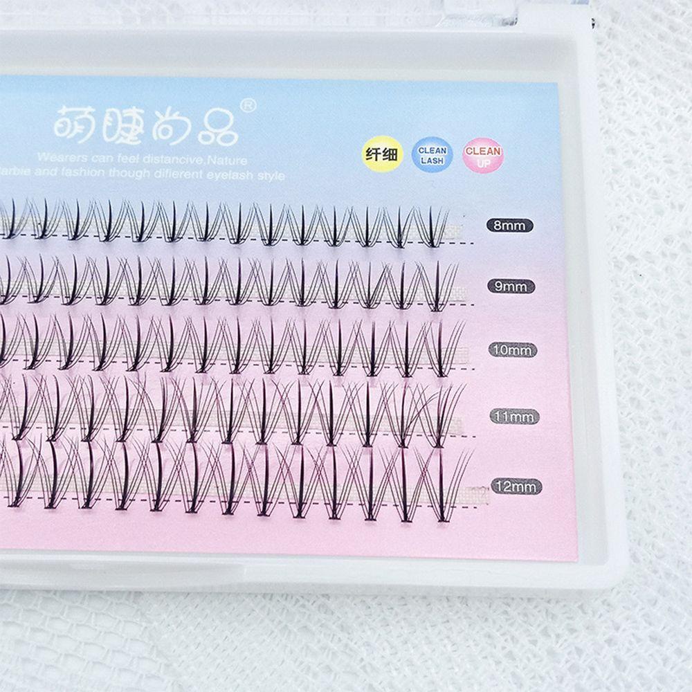 Hộp 100 Gói Lông Mi Giả Mỏng Đầu Nhọn Lâu Trôi Tự Nhiên