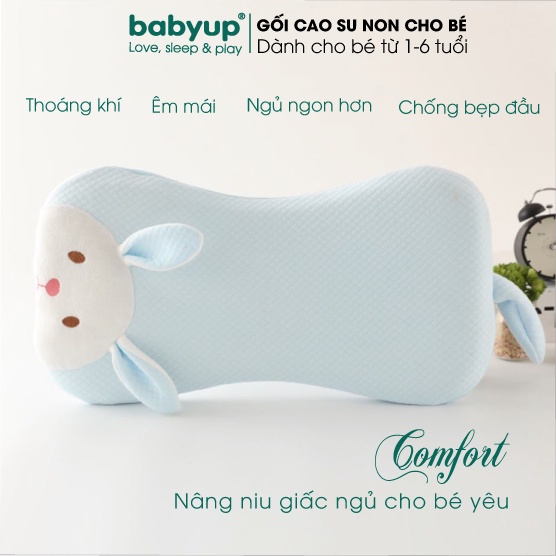 Gối cao su non chống bẹp đầu Babyup cao cấp dành cho bé từ 1 tuổi đến 4 tuổi