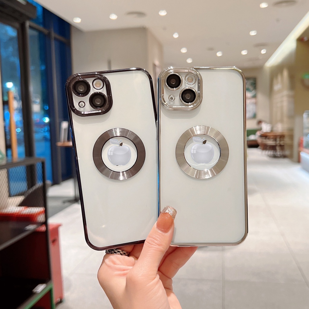 Ốp lưng iphone 6plus 6splus 7 plus 8plus X Xr XsM 11 12 13 Promax 14 Promax- lRIS hở táo - Lionking Store