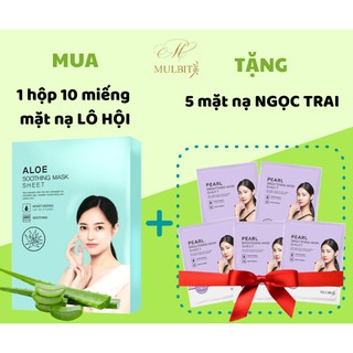 Mặt nạ Ngọc trai 10 miếng mặt nạ dưỡng chất thiên nhiên Nha Đam