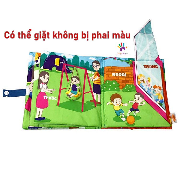 MUA 1 ĐƯỢC 2- Sách vải tương tác đa giác quan - Bé thấy gì nào