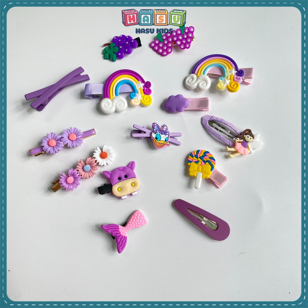 Set 14 Kẹp Tóc Cho Bé Gái Siêu Dễ Thương KT28