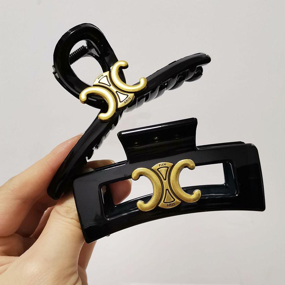 QQMALL Kẹp Tóc Đuôi Ngựa Bằng Nhựa Resin Thanh Lịch Sáng Tạo Cho Nữ Giá Đỡ