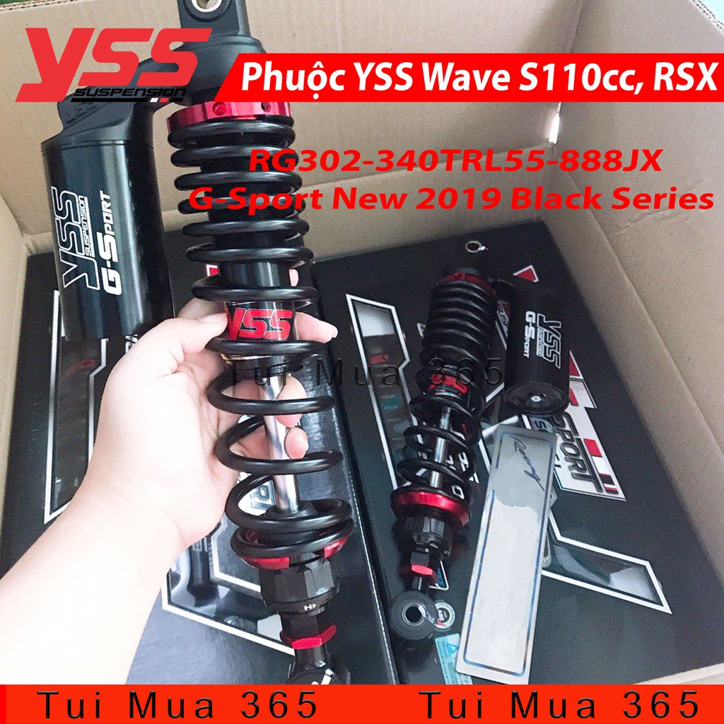 Phuộc YSS Wave S110cc, RSX G-Sport New 2019 Black Series Thái Lan