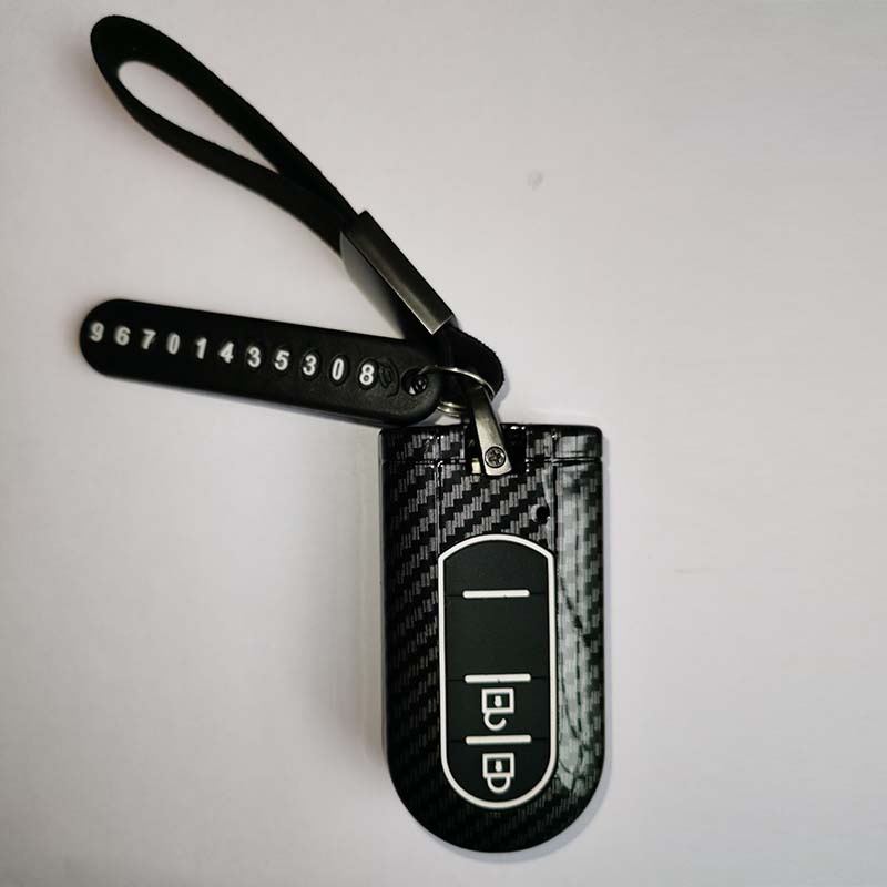 Vỏ bọc chìa khóa xe hơi Toyota Rush Wigo AT Gen 3 2019-2022 bằng sợi Carbon