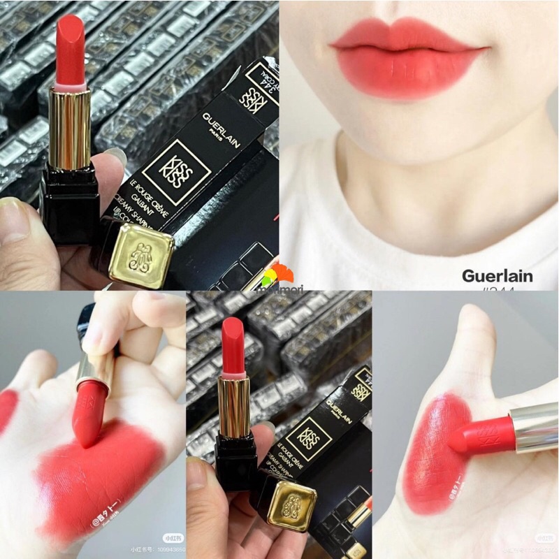 Son Guerlain Kiss Kiss 344 mini 1,5g chuẩn auth đẹp mê li