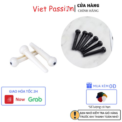 Chốt đàn nhựa cao cấp dành cho đàn guitar acoustic 1 chiếc Viet Passion
