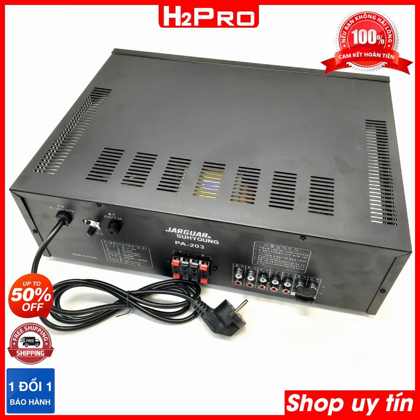 Amply Karaoke Jarguar PA-203III 8 sò 480W công suất lớn, amply jarguar liên doanh, bh 12 tháng (tặng 10m dây loa)