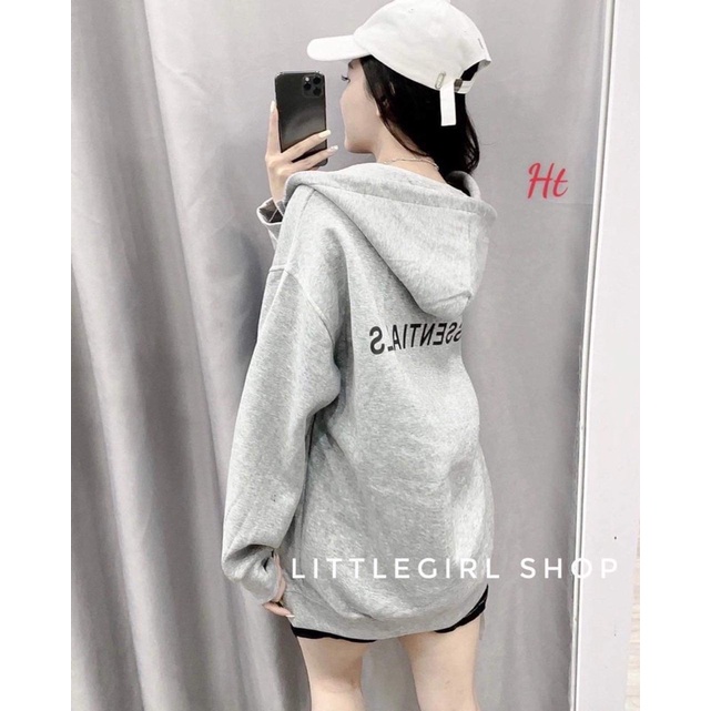 Áo khoác nỉ ESS in tay H2A755