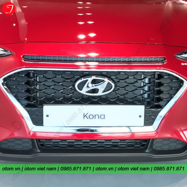 Ốp trang trí viền ca lăng và lưới ba đờ xốc Hyundai Kona Korea (2pcs)