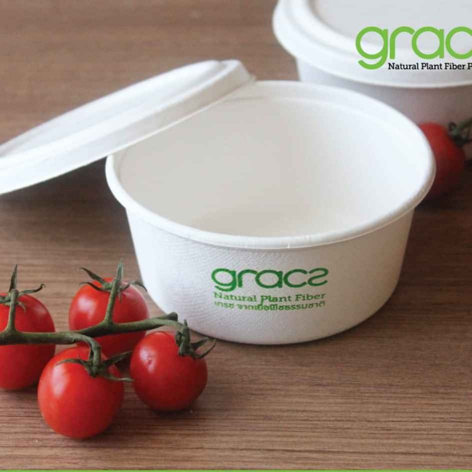 10 Tô Giấy Bả Mía 350ml Gracz- Hàng Nhập Khẩu Thái Lan