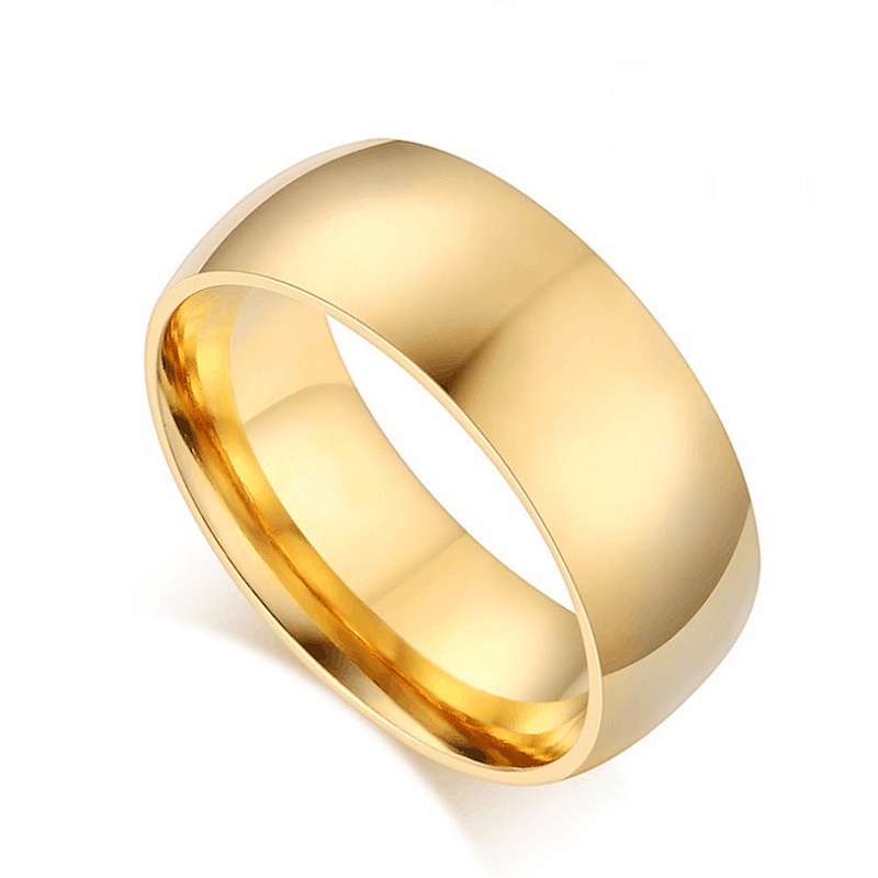 Nhẫn trơn titan cho cặp đôi  bằng thép không gỉ nam nữ unisex PKDANH