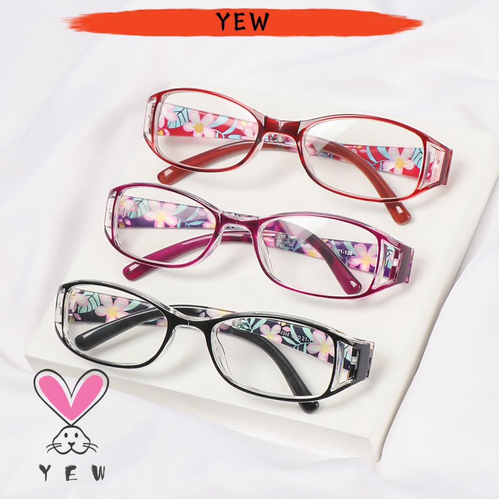 🌟YEW🌟 Fashion Foldable Reading Eyeglasses Radiation Protection Folding Presbyopia Eyewear Anti-blue Light Glasses Printing Vision Care Vintage Classic Men Women...