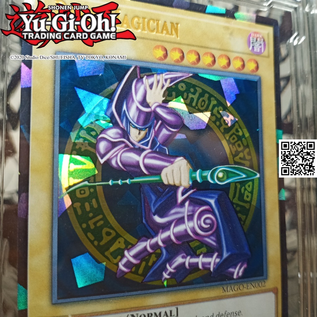 Bài yugioh lá Phù thuỷ áo đen Dark Magician hiệu ứng phản quang Holofoil Rare 1458 D5 1-9