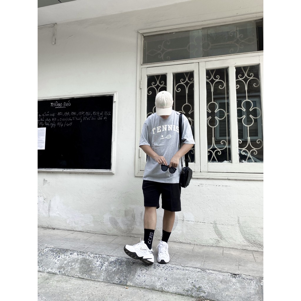 [Ảnh thật] Áo thun TENNIS cotton dáng rộng 136 | BigBuy360 - bigbuy360.vn