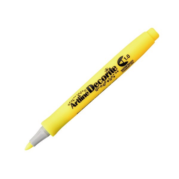 Bút Vẽ Màu Nổi - Artline Decorite 1.0mm (EDF-1 YELLOW)