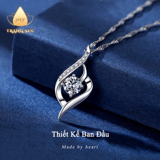 🔥🔥Vòng cổ nữ Đơn giản Mạ bạc Đá Mặt dây chuyền Quà sinh nhật Không phai màu Trang sức VC-005