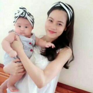 Set mũ turban mẹ và bé