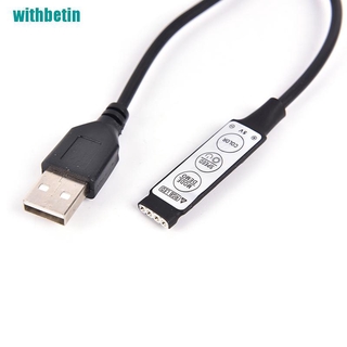 Bộ Điều Khiển Từ Xa DC 5V USB LED RGB 3 Nút 4Pin Cho Dây Đèn LED