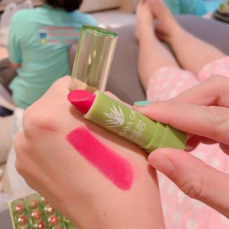 Son Dưỡng Có Màu Chiết Xuất Nha Đam Hasaya Girl - 99% Aloe Vera Shiny Lipstick