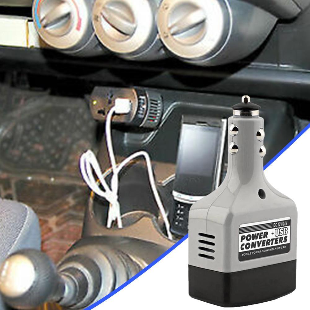 Thiết Bị Chuyển Đổi Nguồn Điện 220V USB Sang 12V/24V M2Z8 Cho Xe Hơi