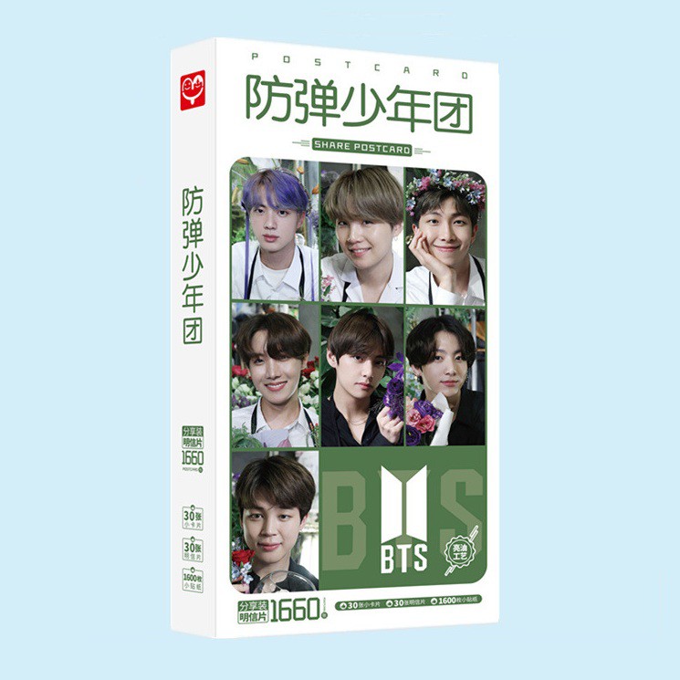 Hộp ảnh postcard BTS thẻ ảnh in hình thành viên BTS