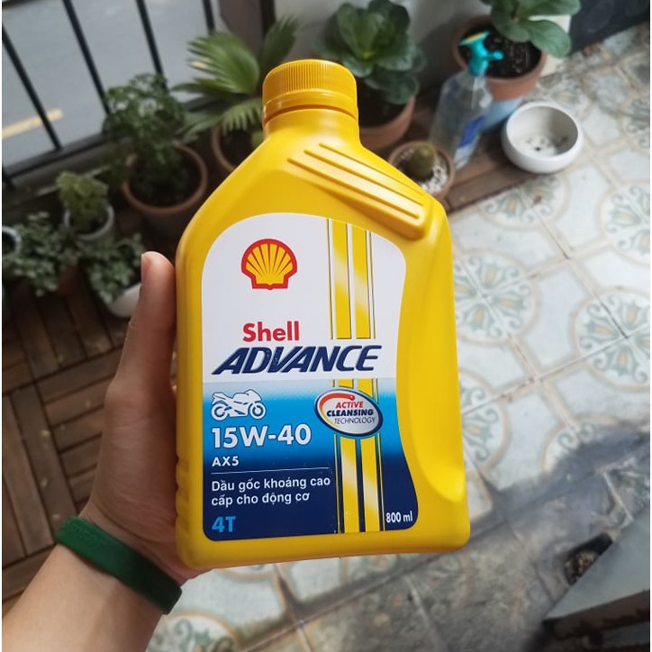 Dầu nhớt SHELL ADVANCE AX5 15W-40 1000ml