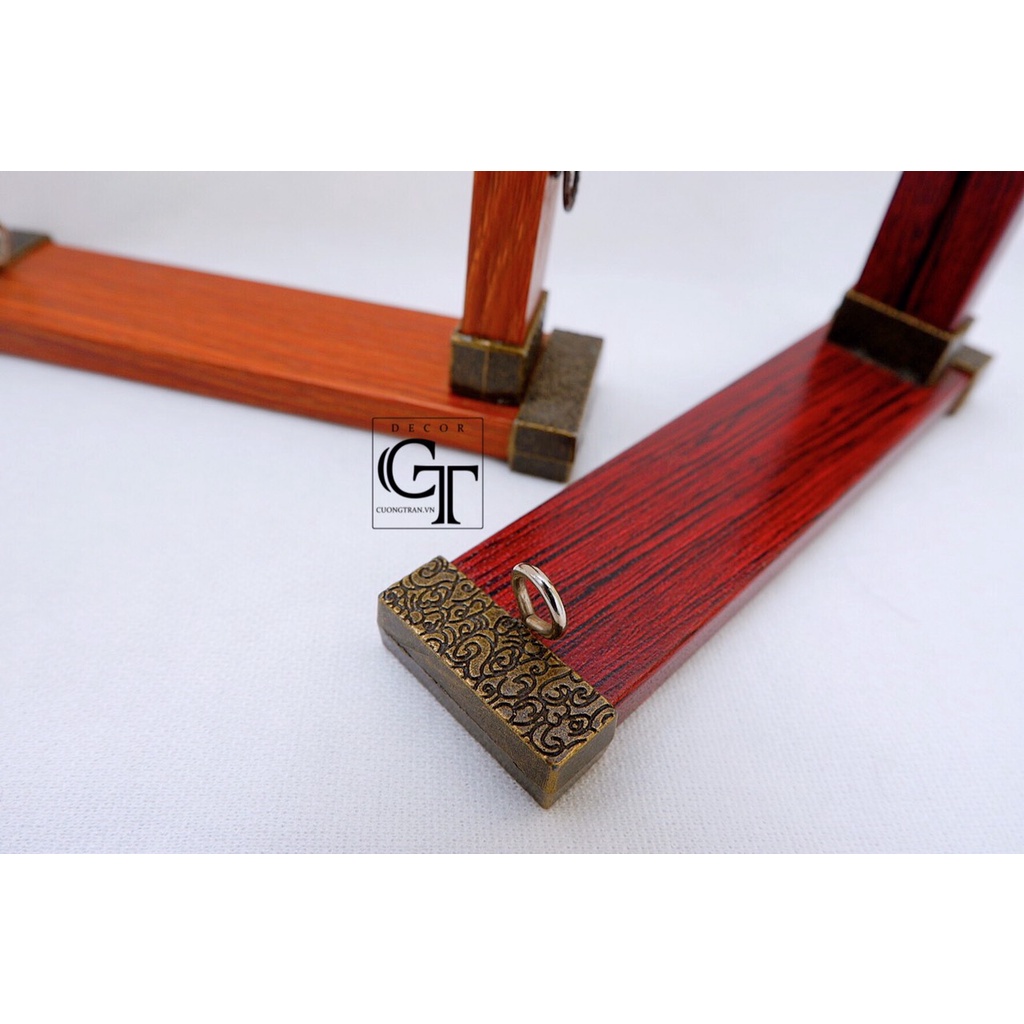 Giá đỡ mô hình móc khóa Gỗ gác nghiêng