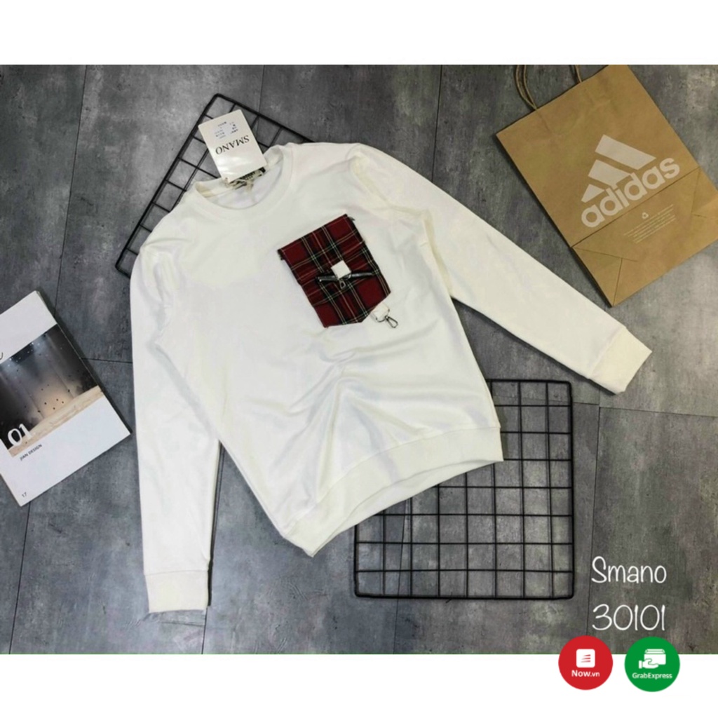 Áo nỉ nam túi kẻ áo nỉ thể thao nam dài tay thu đông chất poly cao cấp  [Giá Sốc]