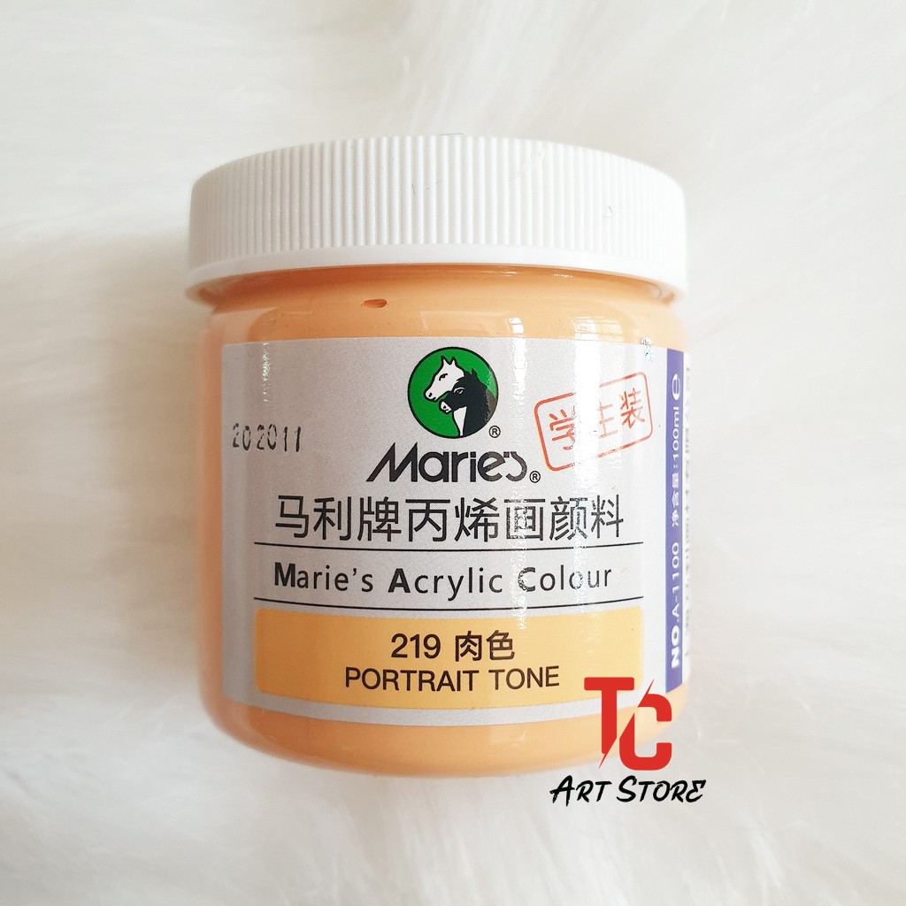 Màu Vẽ Acrylic Maries 100ml - Full Bảng Màu - BẢNG MÀU 2