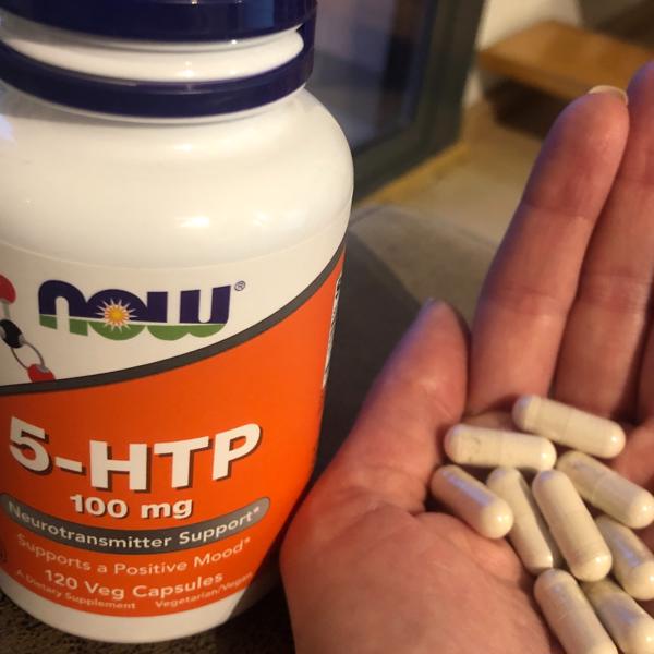 Viên Uống 5-HTP, 100 Mg, 60 Veg Capsules Của Now Foods