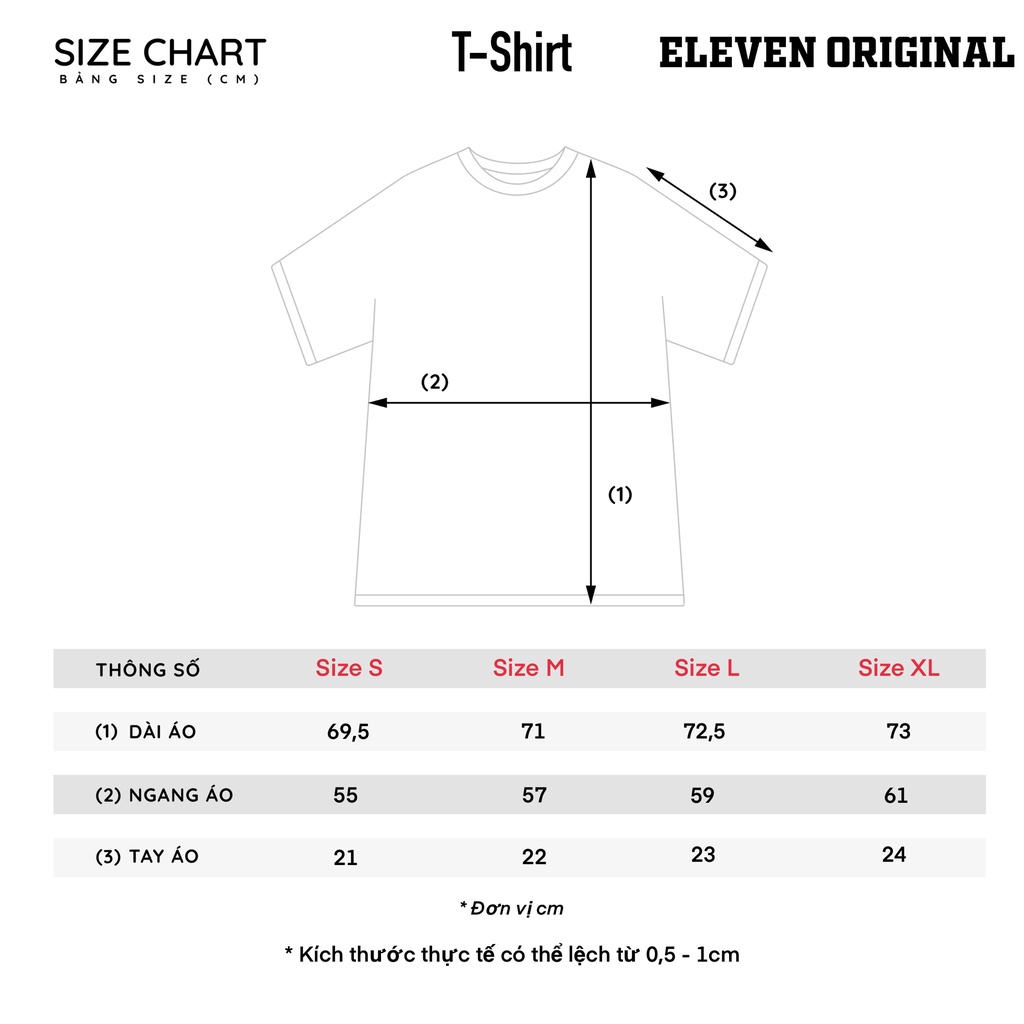 Áo thun Unisex Eleven Original - Brown