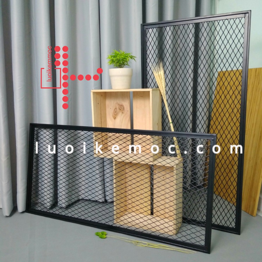 Khung lưới hình thoi - Trang trí shop, làm vách ngăn
