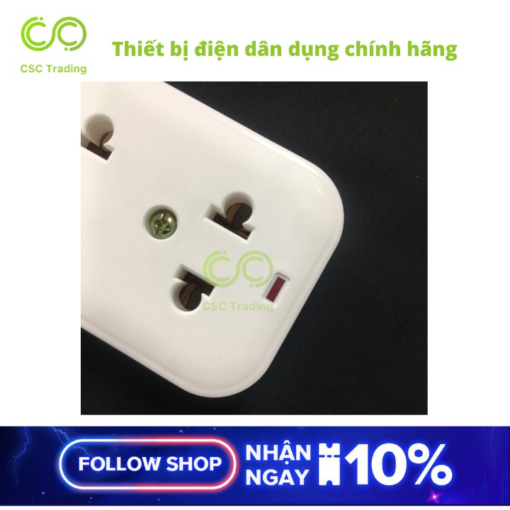 Ổ Cắm Điện Mini Gongniu 3 Ổ – 10A/250/2500W – Trắng – Chính Hãng - 103