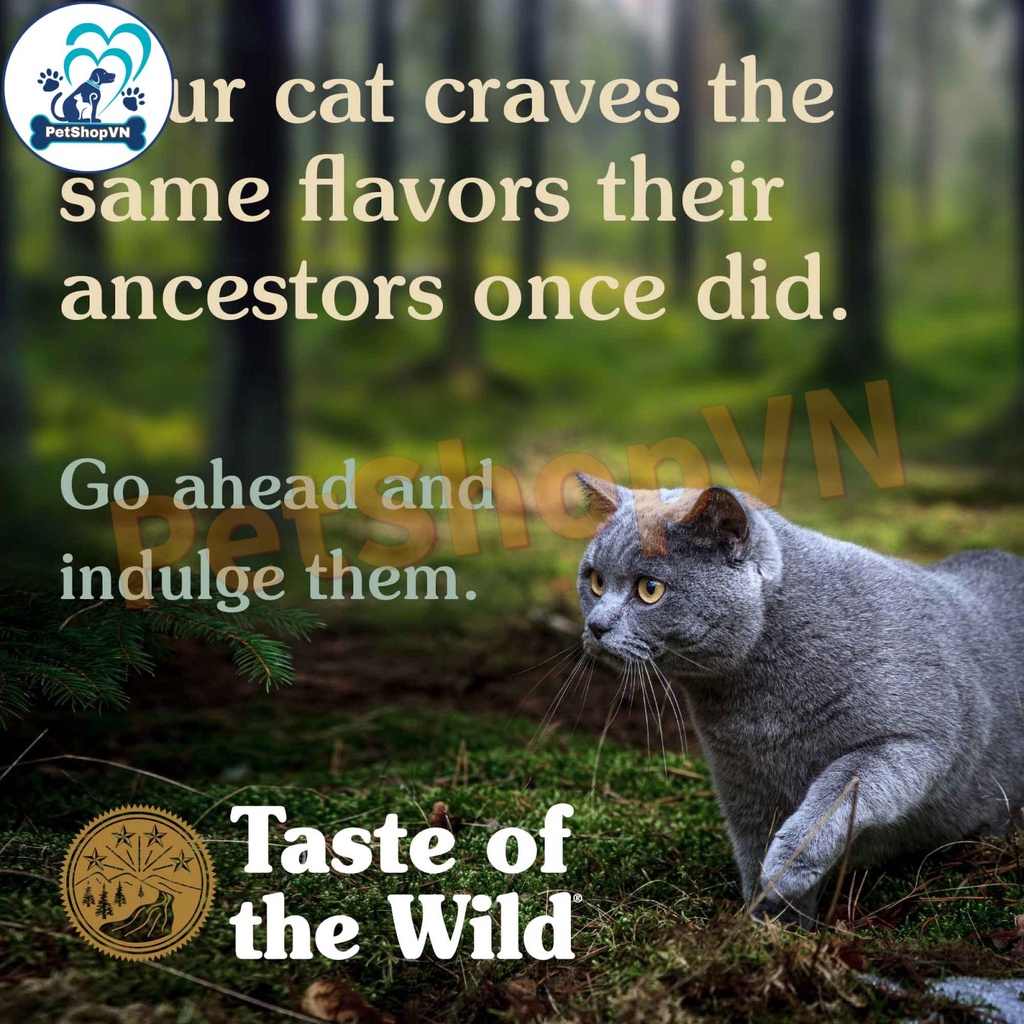 Thức Ăn Cho Mèo Hạt TASTE OF THE WILD LOWLAND CREEK Vị Chim Cút Và Vịt Quay