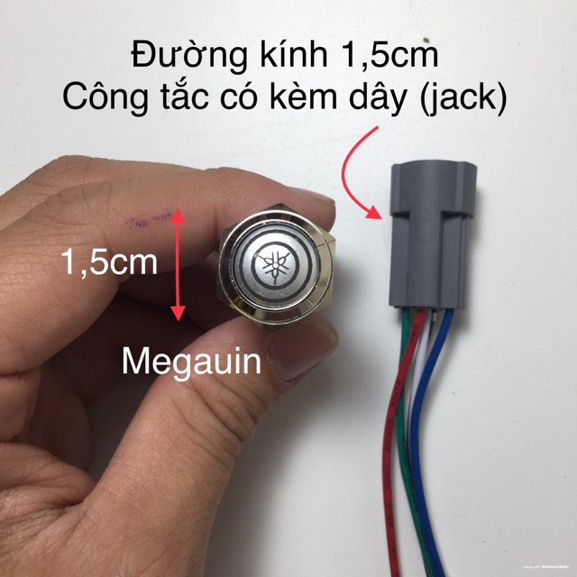 Công tắc led hàng loại 1 chống nước ( có kèm dây và jack )