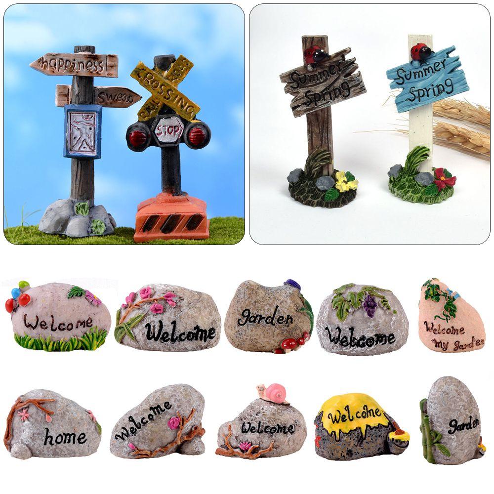 MUVAKO Chậu Cây Bonsai Mini Trang Trí Bàn Làm Việc|Bảng Hiệu Đánh Dấu Hiệu