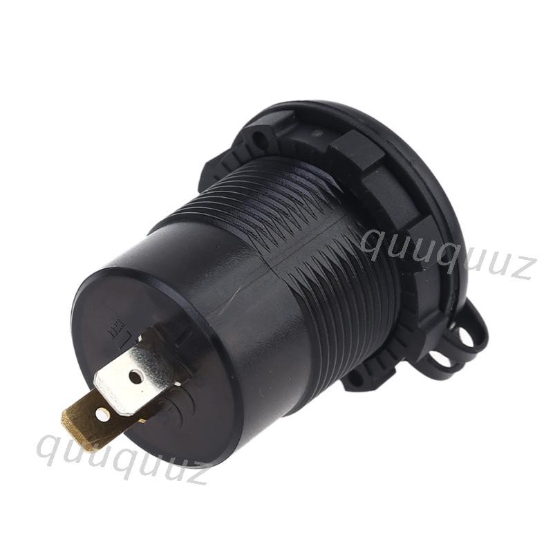 Củ Sạc Trên Xe Hơi 12v Qc3.0 Cổng Usb Type C Có Đèn Led