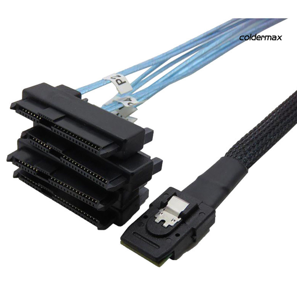 Cáp Chuyển Đổi 3ft 1m Mini Sas 36p Sff-8087 Sang 4 Sff-8482 Với Cáp Sata