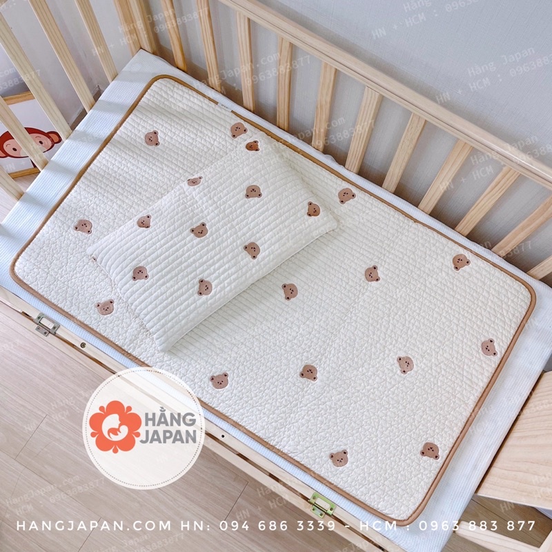 Gối Dot to Dot Hàn Quốc hình chữ nhật thêu oganic handmade