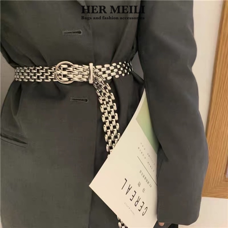 Nịt xích belt xích thắt lưng kim loại mẫu mới sang trọng TL03