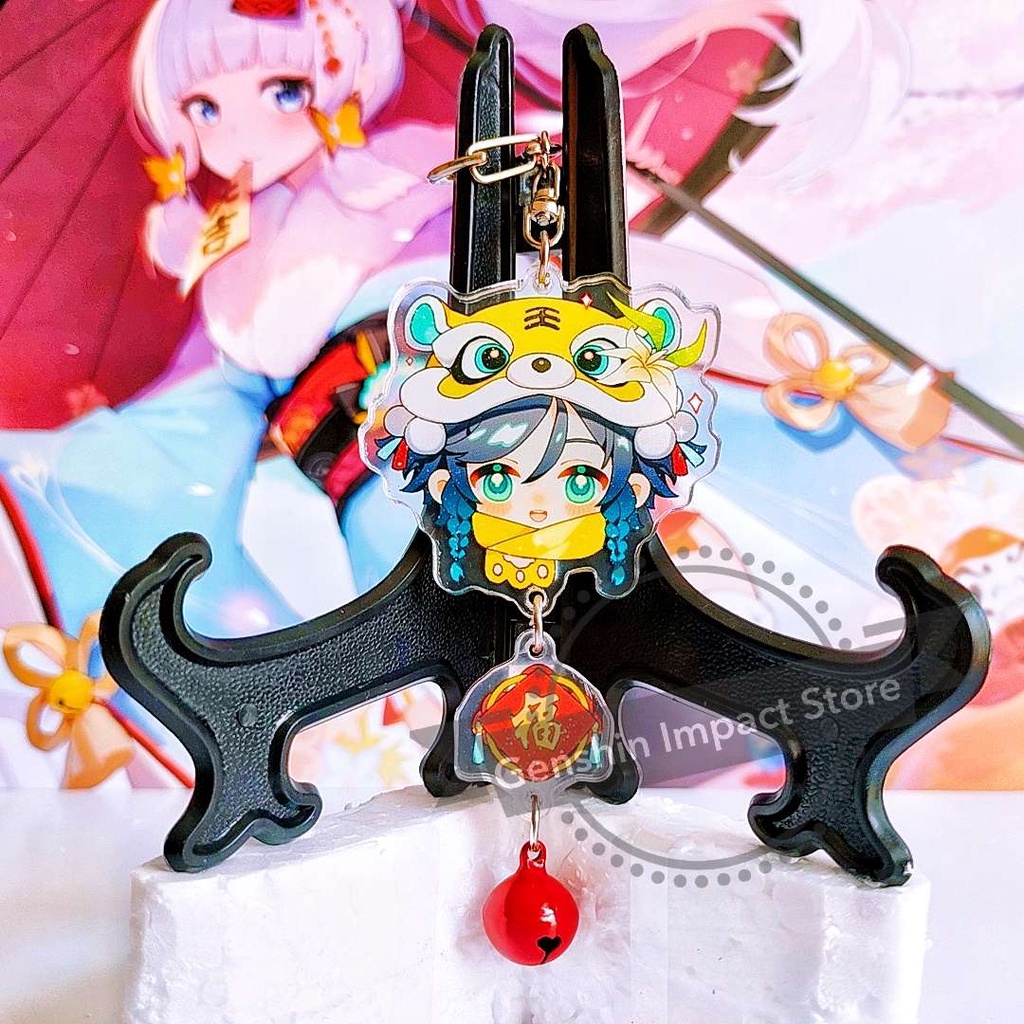 VENTI Móc khóa nhân vật game Genshin Impact PHIÊN BẢN TẾT (in giữa acrylic)