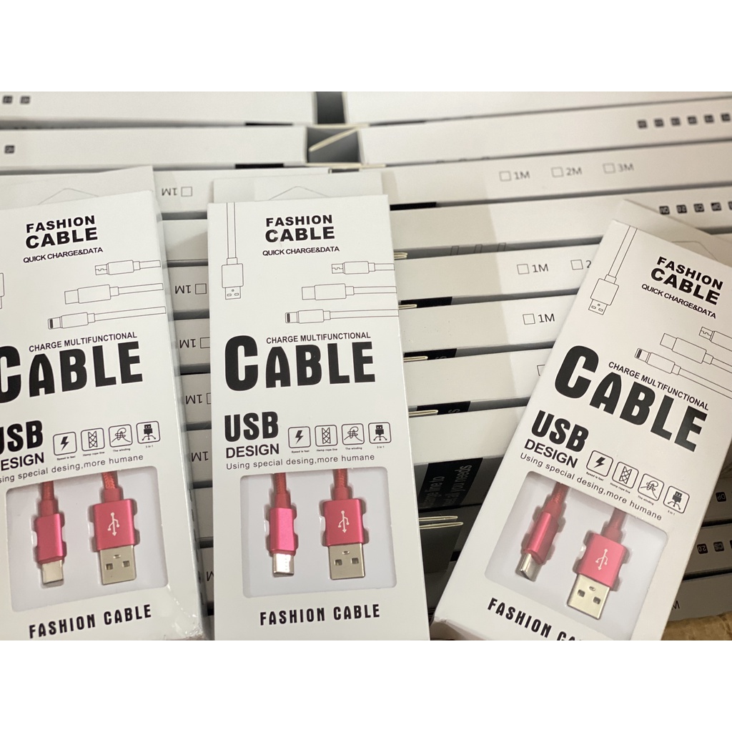 Dây Sạc Dài 3m Bọc Dù Siêu Bền dành cho iphone, samsung, oppo , xiaomi